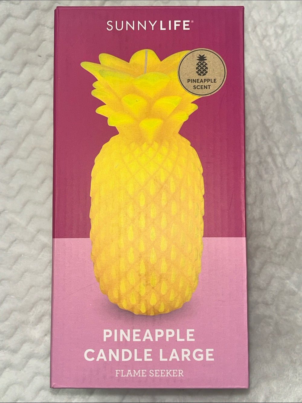 Sunnylife Large Pineapple Scented Candle New (Hard To Find) Factory Sealed